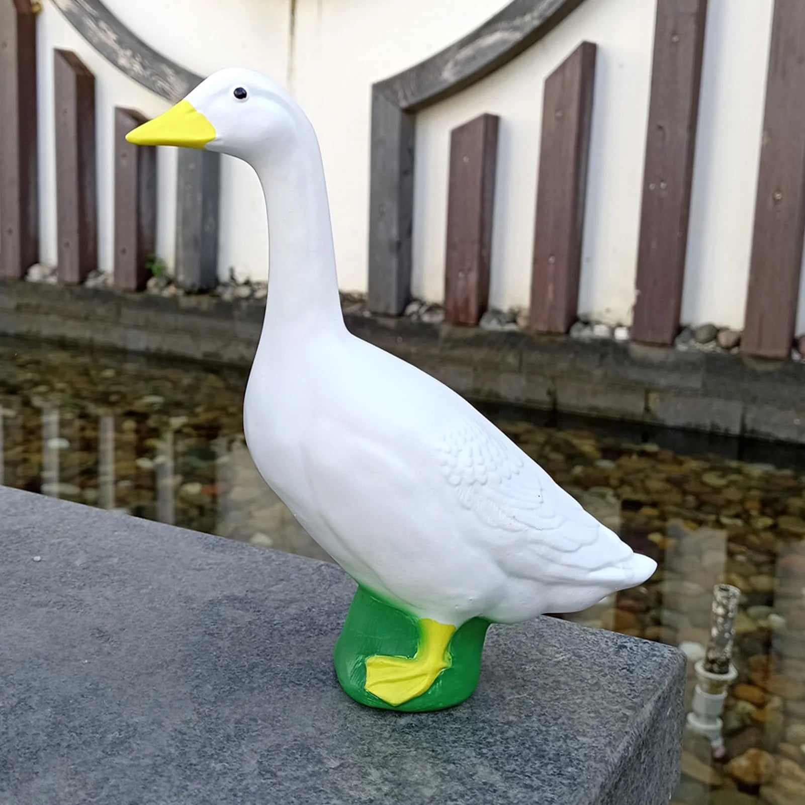 Resin Goose Figurine - Exquisite Lifelike Garden & Home Decor